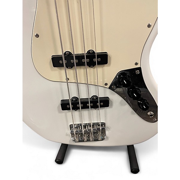Used Squier Affinity Jazz Bass Alpine White Electric Bass Guitar