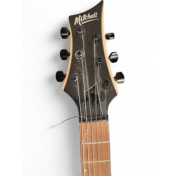 Used Mitchell MM100 Mini Black Solid Body Electric Guitar