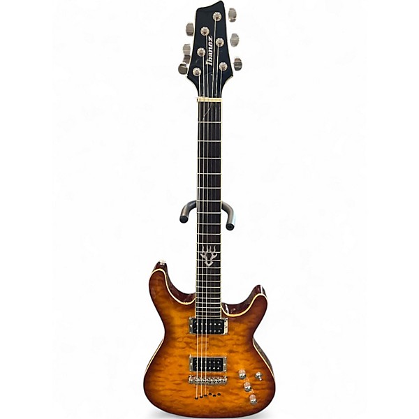 Used Ibanez SZ520FM Brown Sunburst Solid Body Electric Guitar