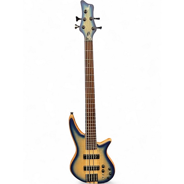 Used Jackson Pro Series Spectra SBA V Blue Burst Electric Bass Guitar