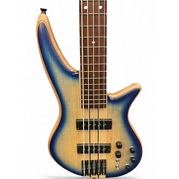 Used Jackson Pro Series Spectra SBA V Blue Burst Electric Bass Guitar