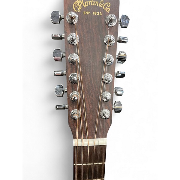 Used Martin DX2E Natural 12 String Acoustic Electric Guitar