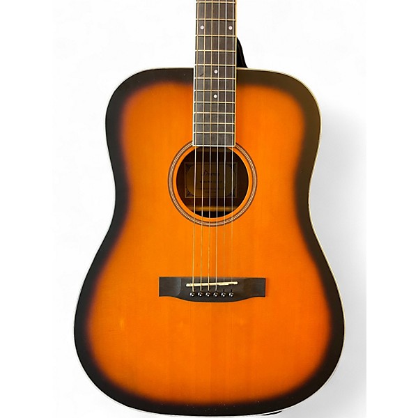 Used Donner DAG-1S 3 Color Sunburst Acoustic Guitar