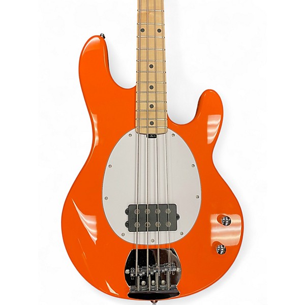 Used Sterling by Music Man RAY2 Orange Electric Bass Guitar