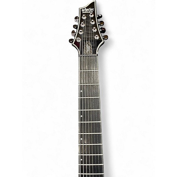 Used Schecter Guitar Research hellraiser hybrid c8 Black Solid Body Electric Guitar