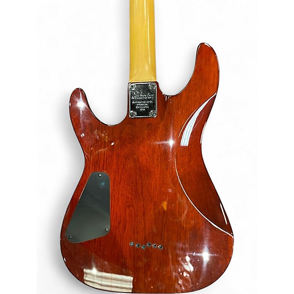 Used Schecter Guitar Research Diamond Series Gryphon Trans Crimson Red Solid Body Electric Guitar