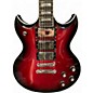 Used Woodrite Warlord Crimson Red Burst Solid Body Electric Guitar
