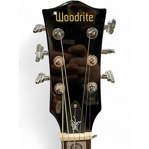 Used Woodrite Warlord Crimson Red Burst Solid Body Electric Guitar