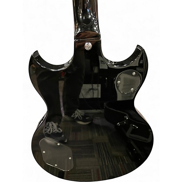 Used Woodrite Warlord Crimson Red Burst Solid Body Electric Guitar