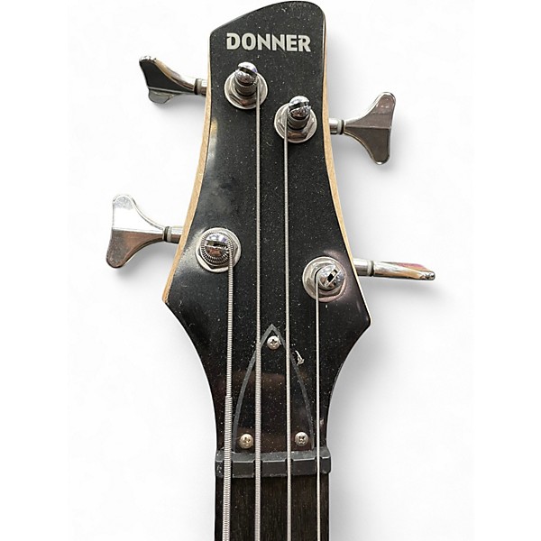 Used Donner DPJ100 Black Electric Bass Guitar