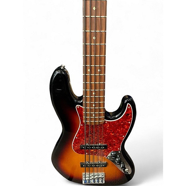 Used Fender Player Jazz Bass V 3 Color Sunburst Electric Bass Guitar