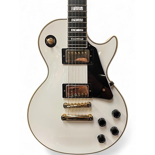 Used Epiphone Les Paul Custom Alpine White Solid Body Electric Guitar