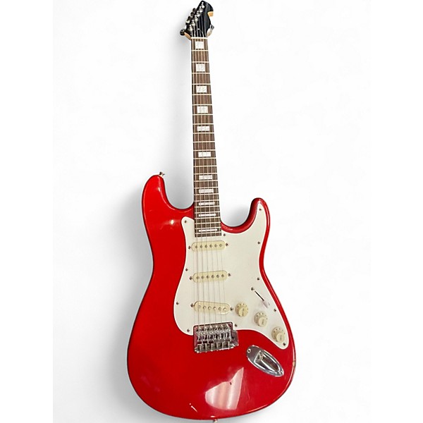 Used Unknown PARTSCASTER Red Solid Body Electric Guitar