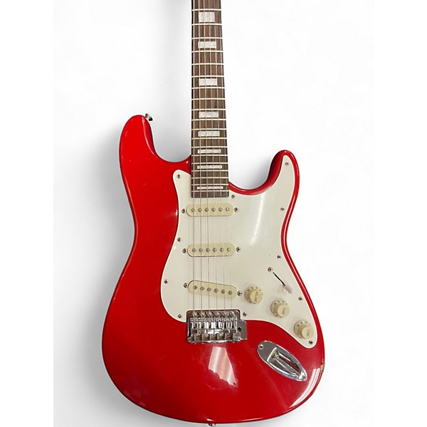 Used Unknown PARTSCASTER Red Solid Body Electric Guitar