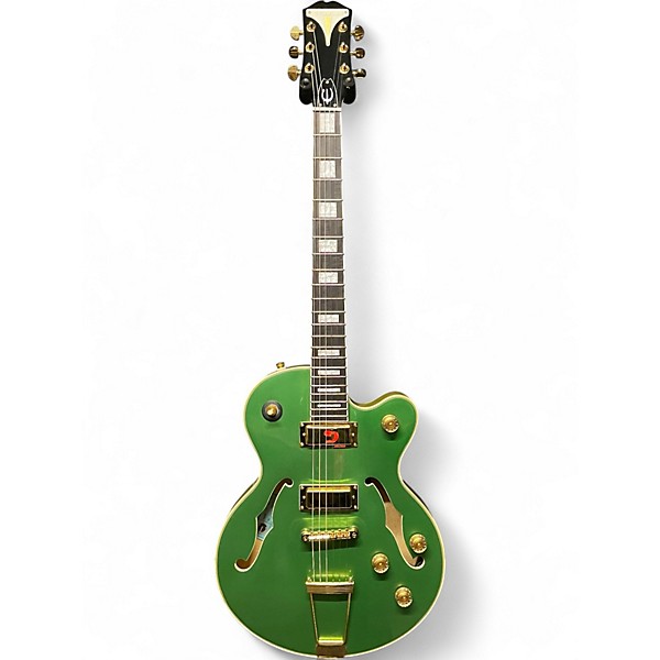 Used Epiphone Uptown Kat ES Emerald Green Hollow Body Electric Guitar