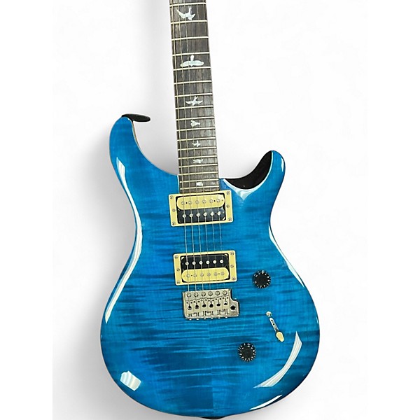 Used PRS SE Custom 24 Sapphire Blue Trans Solid Body Electric Guitar