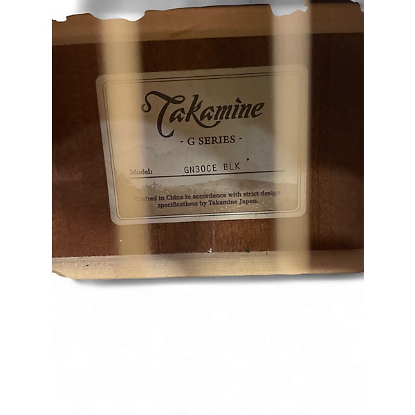 Used Takamine GN30CE Black Acoustic Electric Guitar