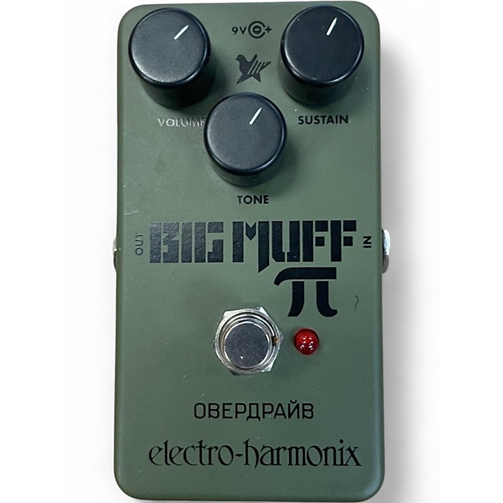 Used Electro-Harmonix Green Russian Big Muff Pi Fuzz Effect Pedal