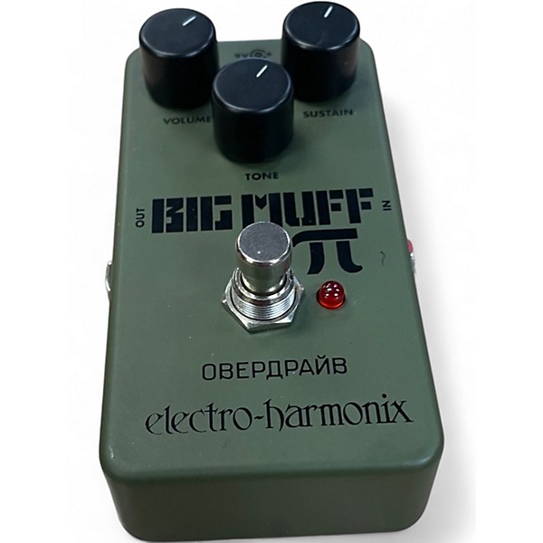 Used Electro-Harmonix Green Russian Big Muff Pi Fuzz Effect Pedal