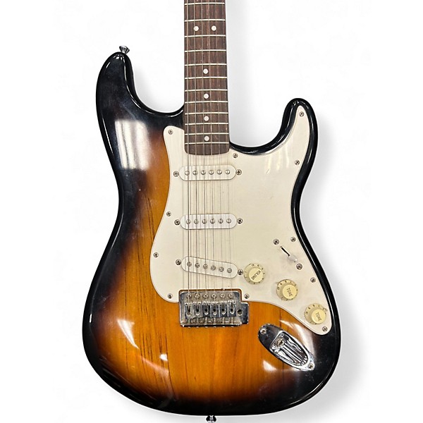 Used Squier Affinity Stratocaster Tobacco Sunburst Solid Body Electric Guitar
