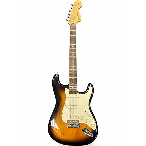 Used Squier Affinity Stratocaster Tobacco Sunburst Solid Body Electric Guitar