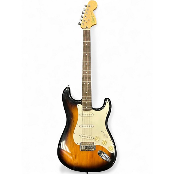 Used Squier Affinity Stratocaster Tobacco Sunburst Solid Body Electric Guitar