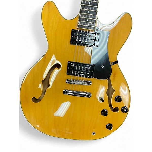 Used Squier Starfire Natural Hollow Body Electric Guitar