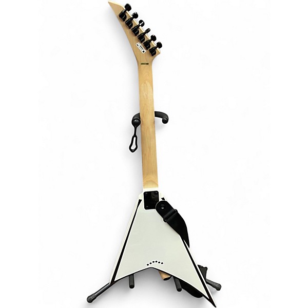 Used Jackson JS32 King V Black and White Solid Body Electric Guitar