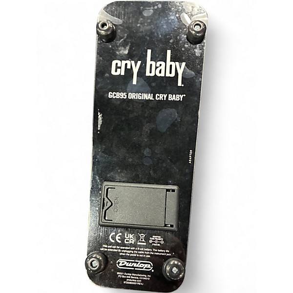 Used Dunlop GCB95 Original Crybaby Wah Effect Pedal