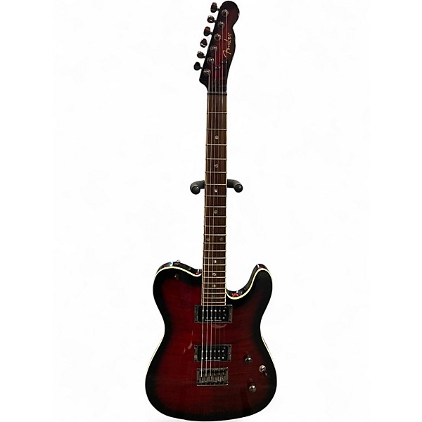 Used Fender Special Edition Custom Telecaster FMT HH Black Cherry Solid Body Electric Guitar