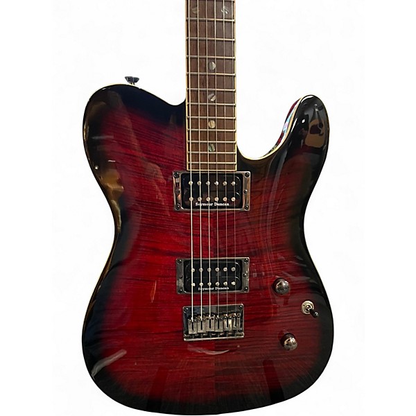 Used Fender Special Edition Custom Telecaster FMT HH Black Cherry Solid Body Electric Guitar