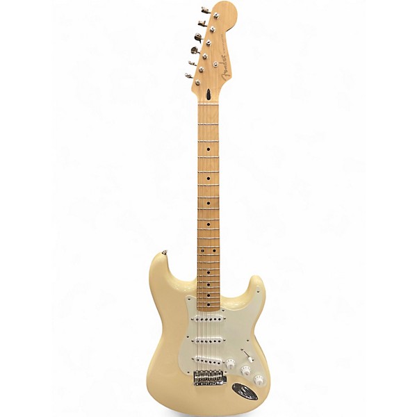 Used Fender Jimmie Vaugahn Tex Mex Olympic White Solid Body Electric Guitar