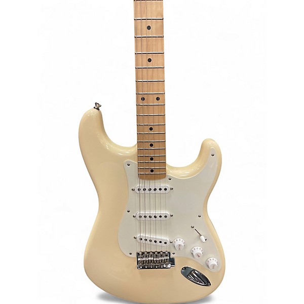 Used Fender Jimmie Vaugahn Tex Mex Olympic White Solid Body Electric Guitar