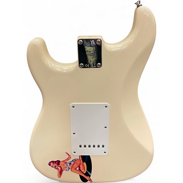 Used Fender Jimmie Vaugahn Tex Mex Olympic White Solid Body Electric Guitar