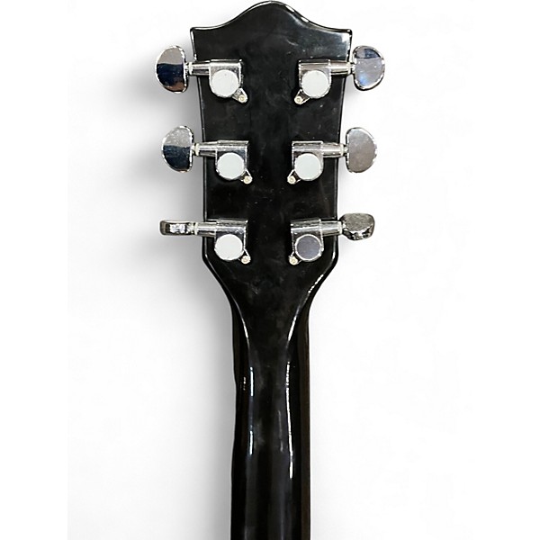Used Leo Jaymz DOUBLE CUT STANDARD Black Solid Body Electric Guitar