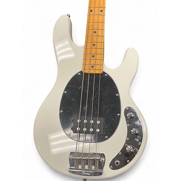 Used Sterling by Music Man Ray24 Classic White Electric Bass Guitar