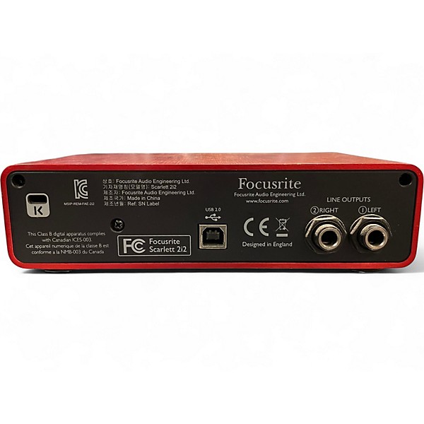 Used Focusrite Scarlett 2i2 Audio Interface