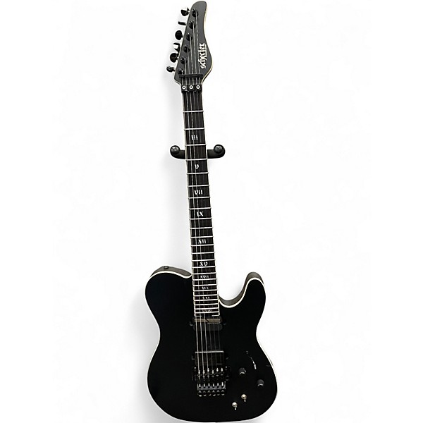 Used Schecter Guitar Research PT SLS EVIL TWIN Satin Black Solid Body Electric Guitar