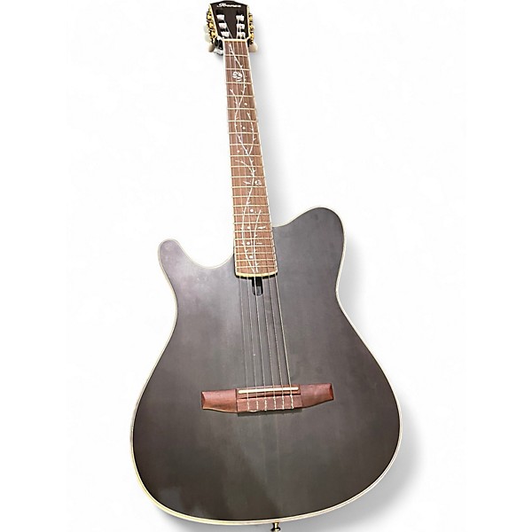 Used Ibanez TOD10N Black Classical Acoustic Electric Guitar