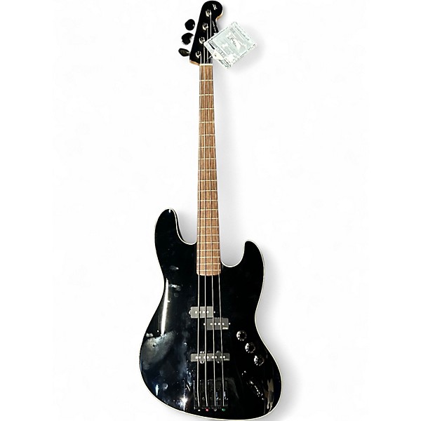 Used 2020 Fender AJB Aerodyne Jazz Black Electric Bass Guitar