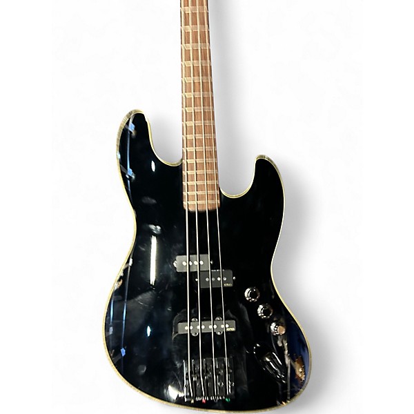 Used 2020 Fender AJB Aerodyne Jazz Black Electric Bass Guitar