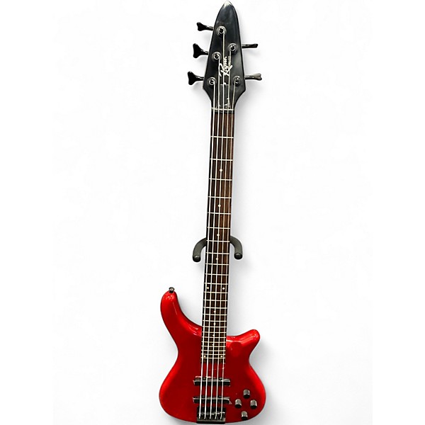 Used Rogue lx205b Chrome Red Electric Bass Guitar