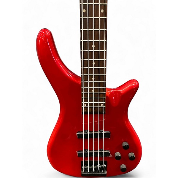Used Rogue lx205b Chrome Red Electric Bass Guitar