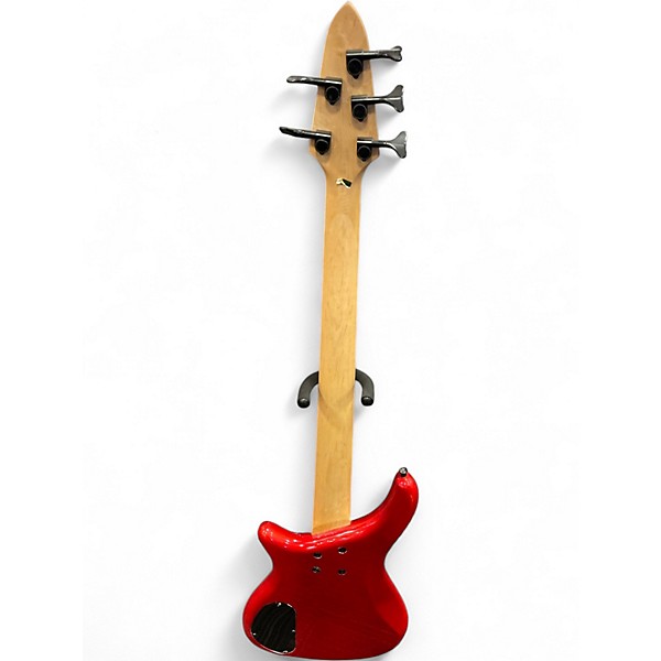 Used Rogue lx205b Chrome Red Electric Bass Guitar
