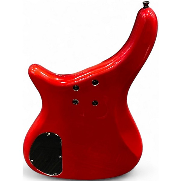 Used Rogue lx205b Chrome Red Electric Bass Guitar