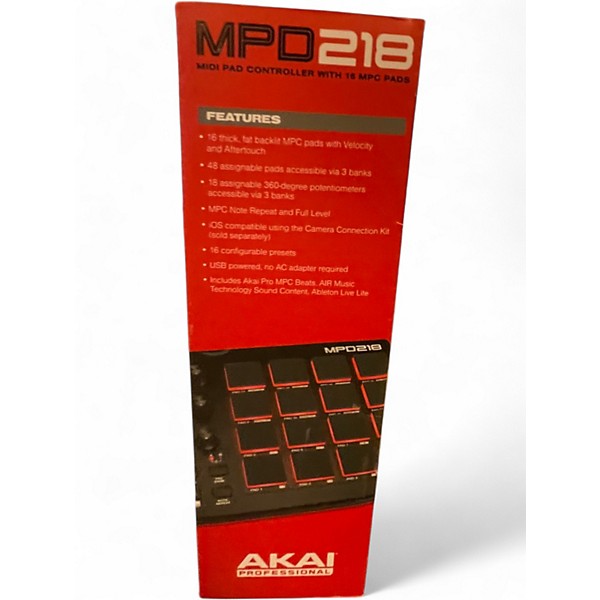 Used Akai Professional MPD218 MIDI Controller