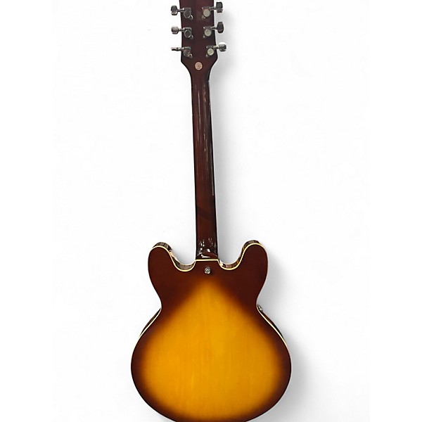 Used Jay Turser JT133 2 Tone Sunburst Hollow Body Electric Guitar