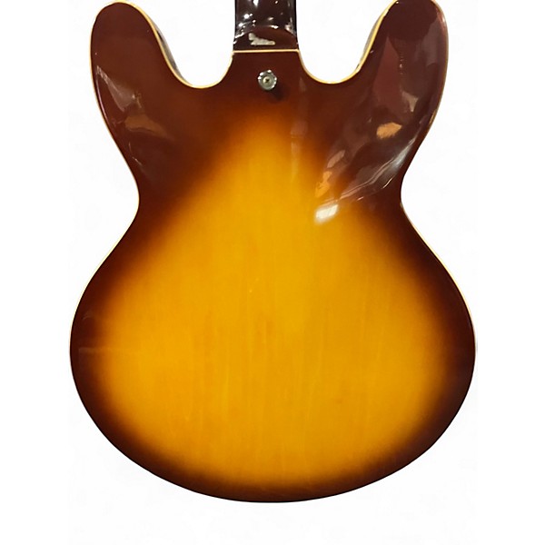 Used Jay Turser JT133 2 Tone Sunburst Hollow Body Electric Guitar