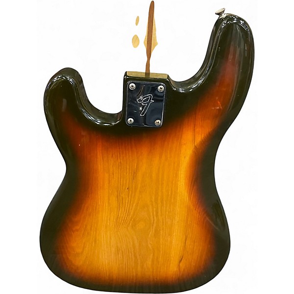 Vintage 1980 Fender PRECISION BASS FRETLESS 2 Color Sunburst Electric Bass Guitar