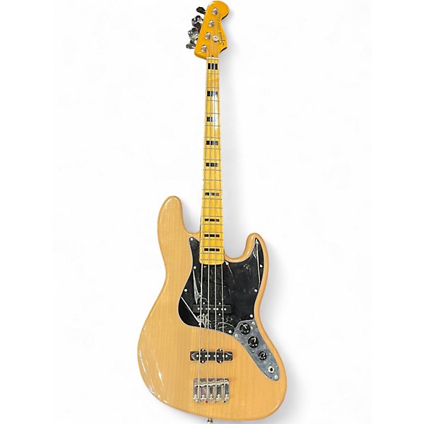 Used Squier Classic Vibe 70s Jazz Bass Natural Electric Bass Guitar